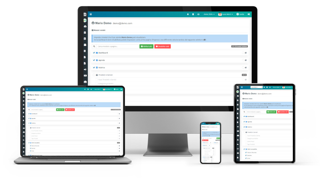 Multiutenza e gestione utenti