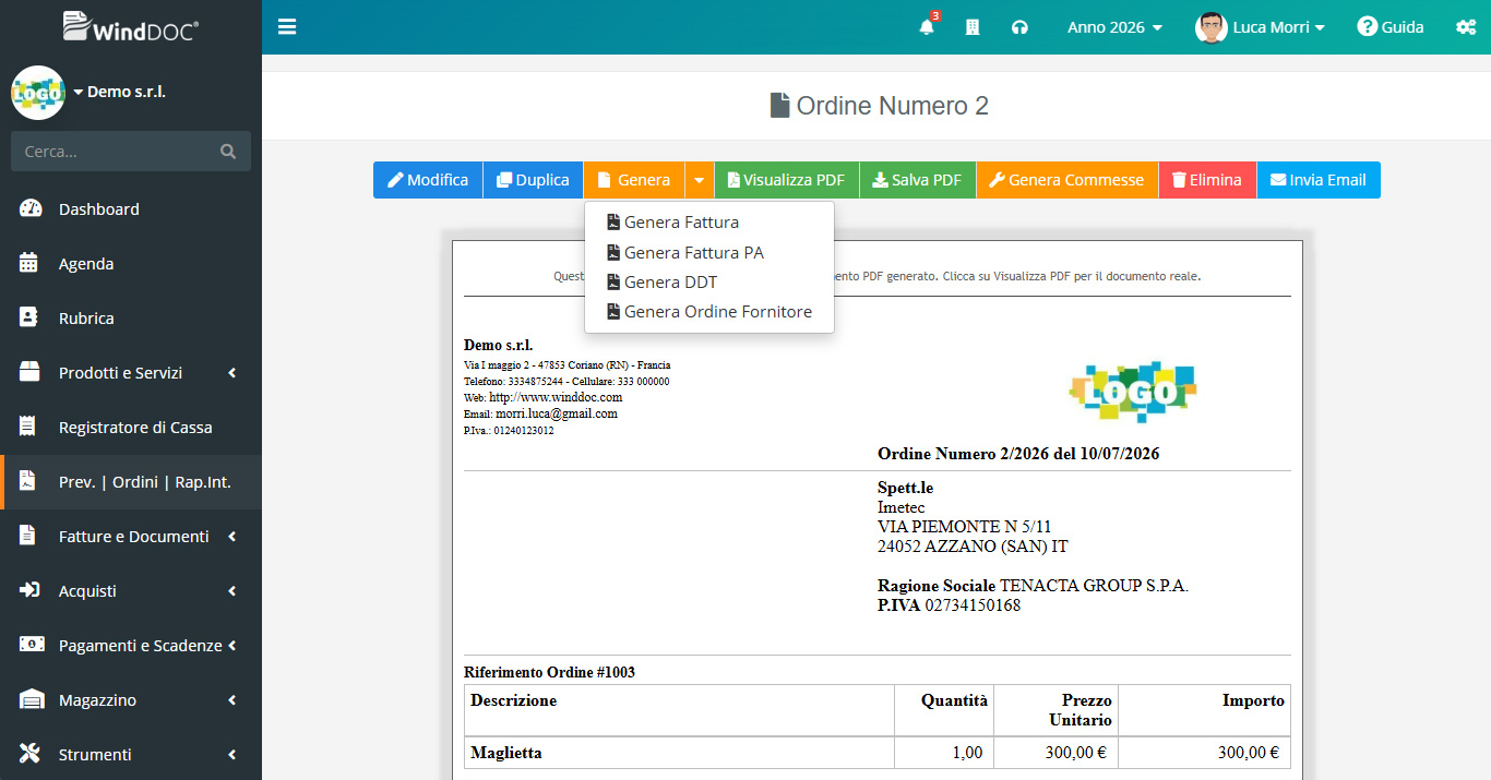 Lista Preventivi